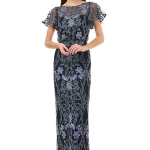 JS Collections Illusions Embroidered Gown size 14